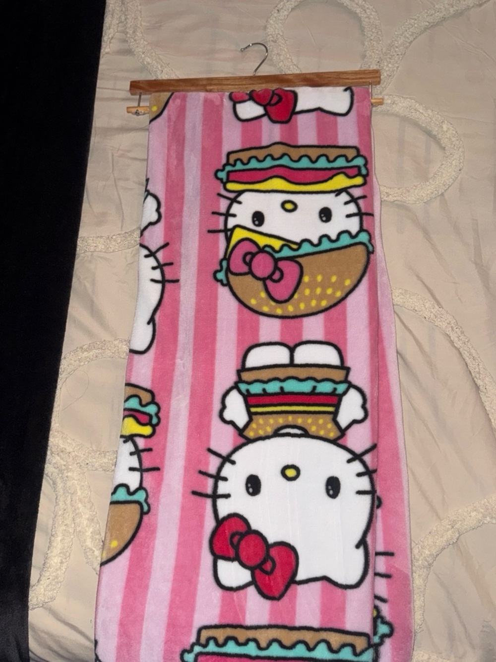 Sanrio Hello Kitty Pink Striped Sandwich Towel